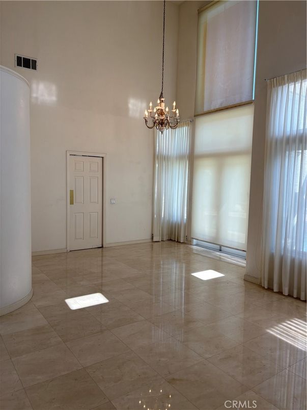 Chandelier, Empty room, Interior