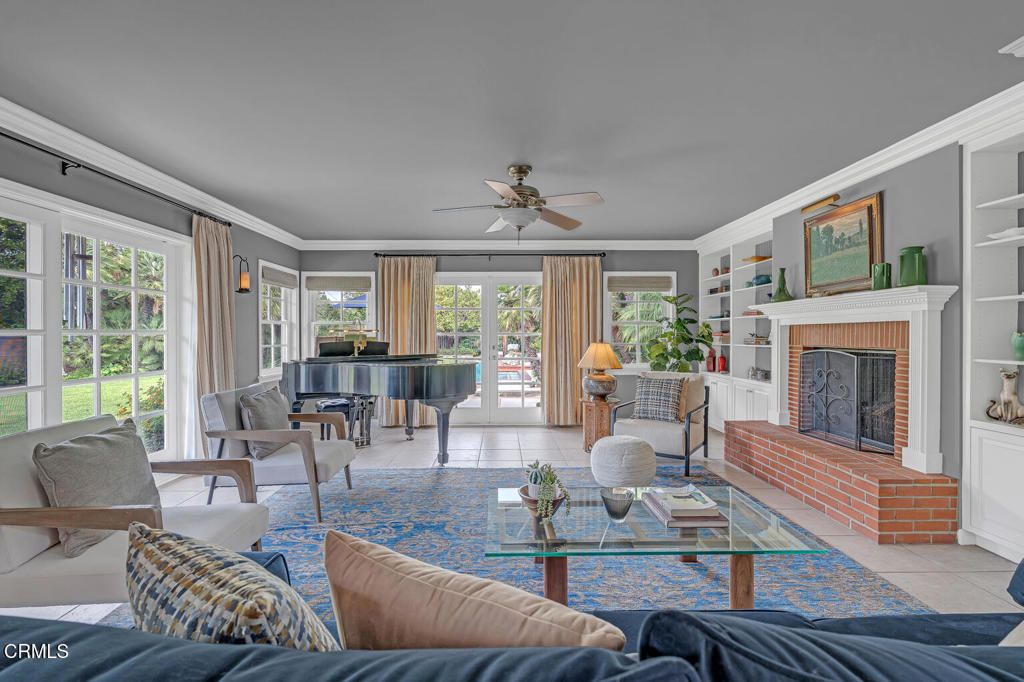 Fireplace, Interior, Living room, Piano