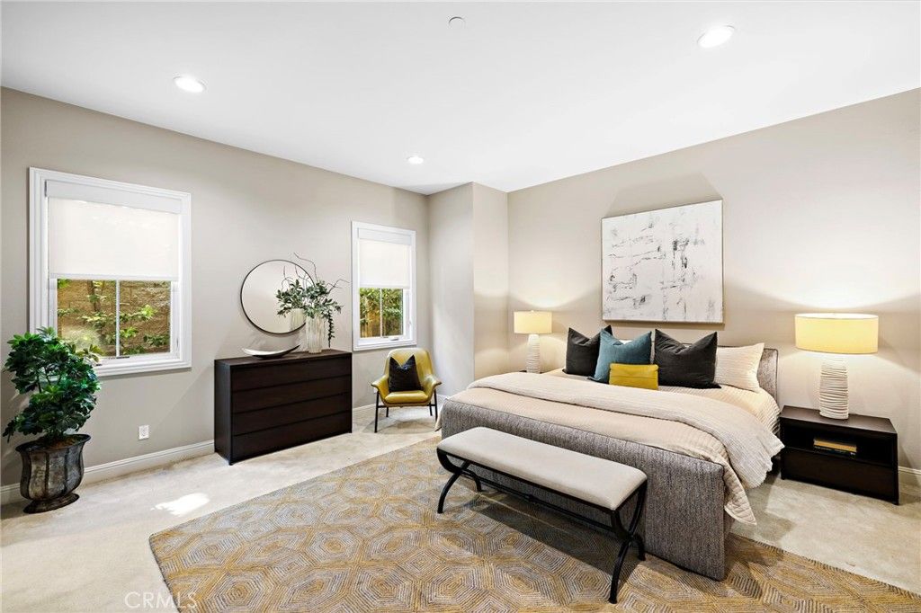 Bedroom, Interior, Recessed Lighting