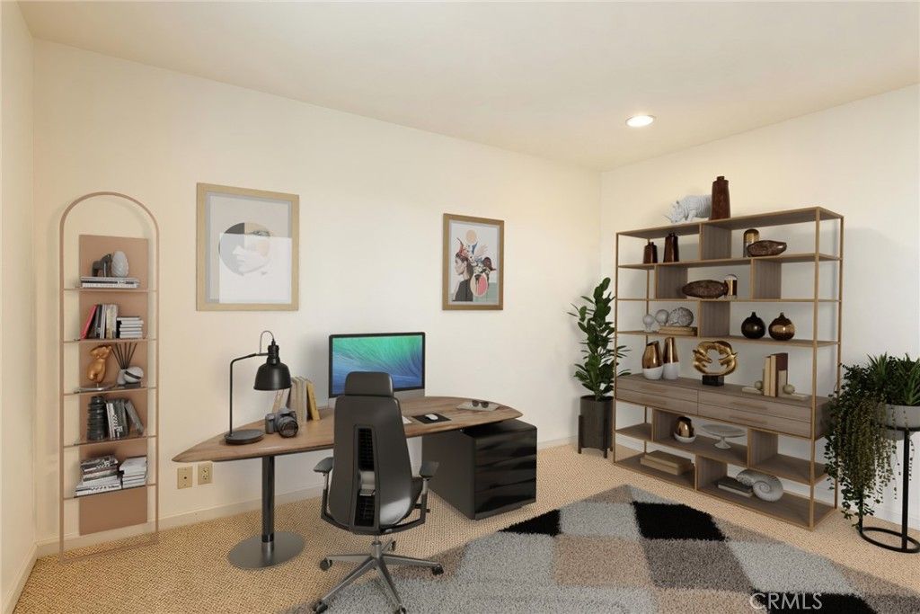 Home Office, Interior, Recessed Lighting
