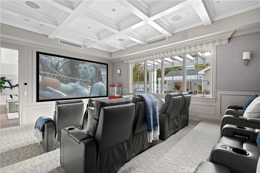 Home Theatre Room, Interior, Projection Screen, Recessed Lighting, Theatre Room