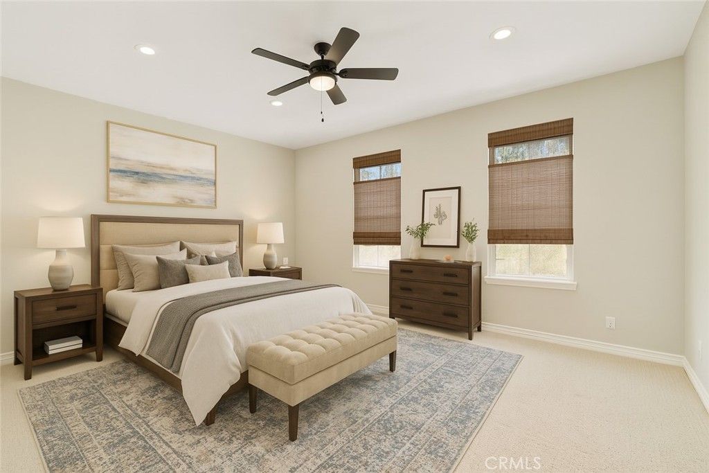 Bedroom, Interior, Recessed Lighting