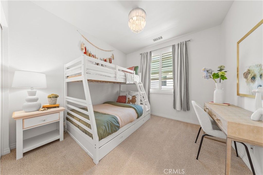 Bedroom, Chandelier, Interior