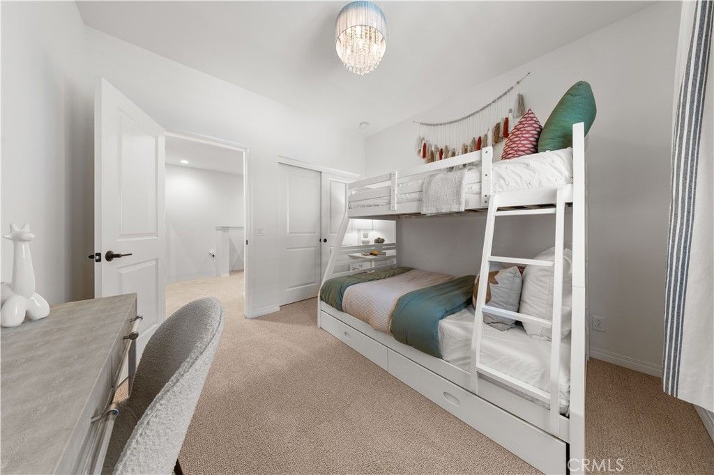 Bedroom, Chandelier, Interior