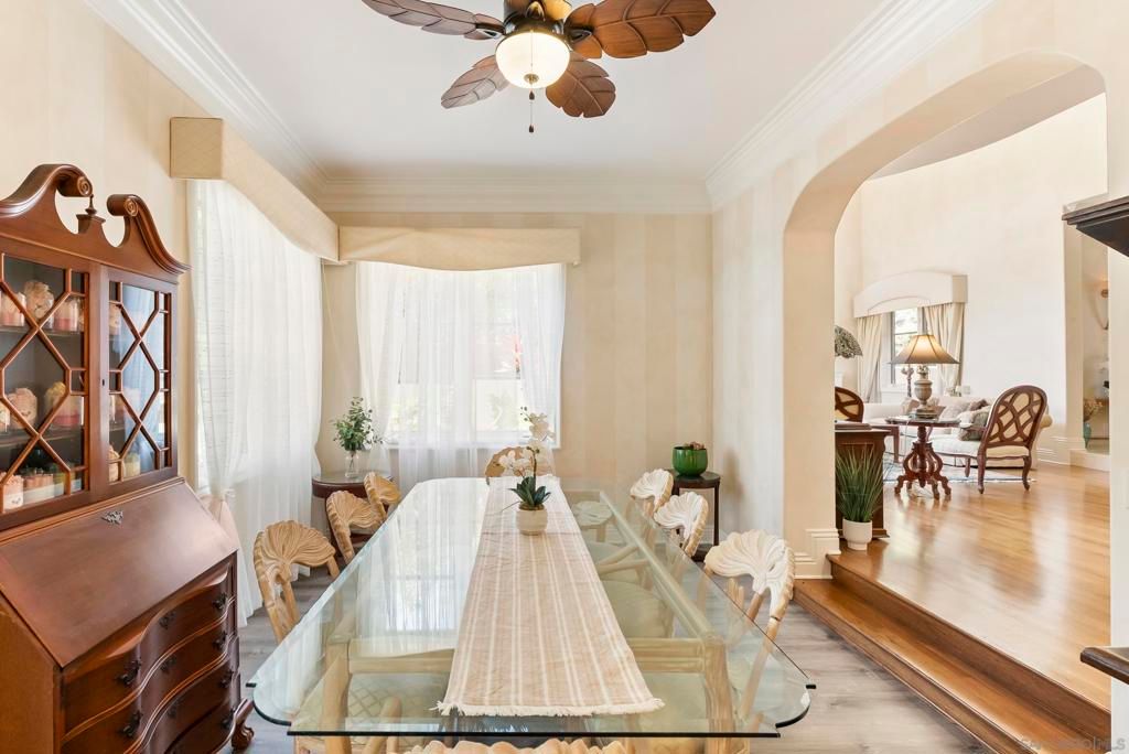 Dining room, Interior, Wood Texture Flooring