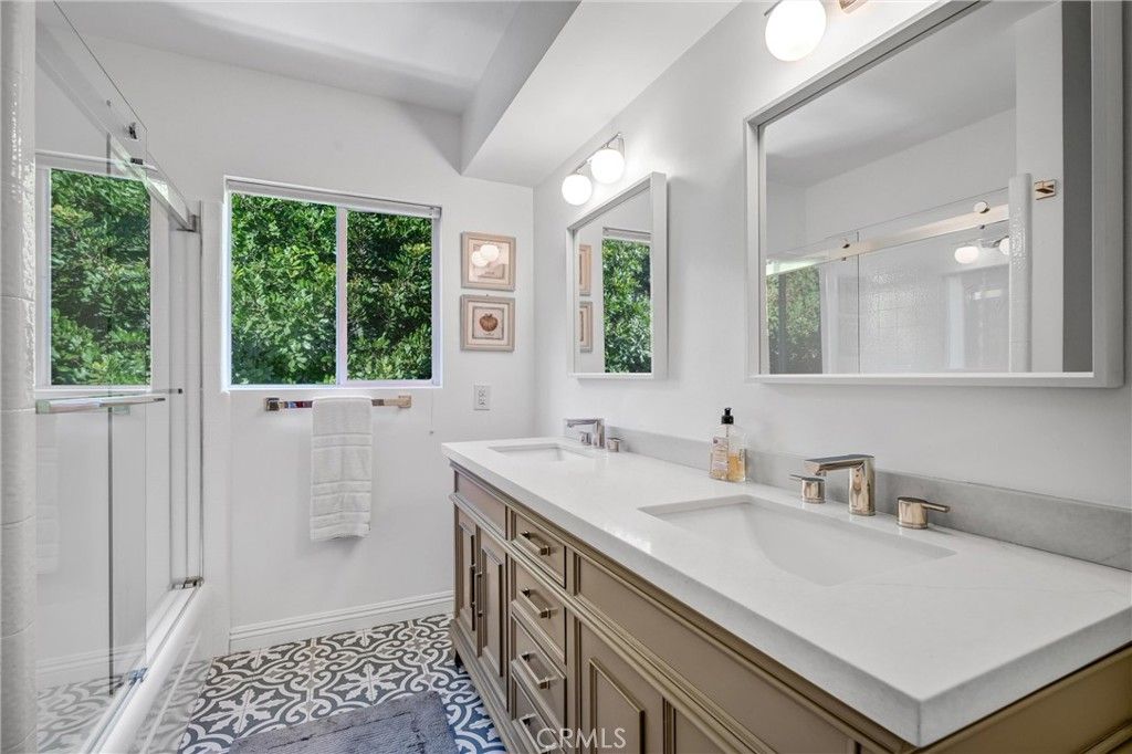 Bathroom, Dual Sink Vanities, Glass Shower, Interior