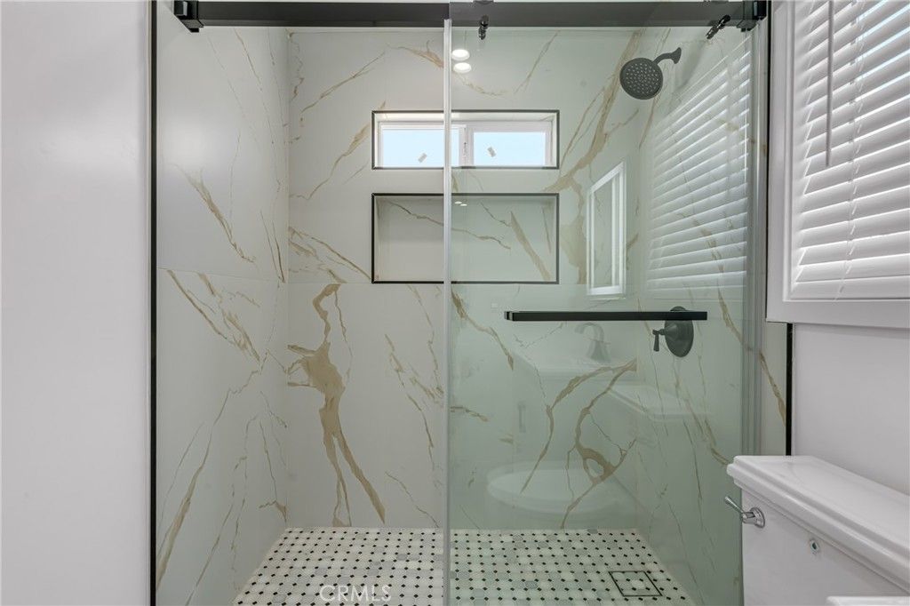 Bathroom, Glass Shower, Interior, Marble Walls
