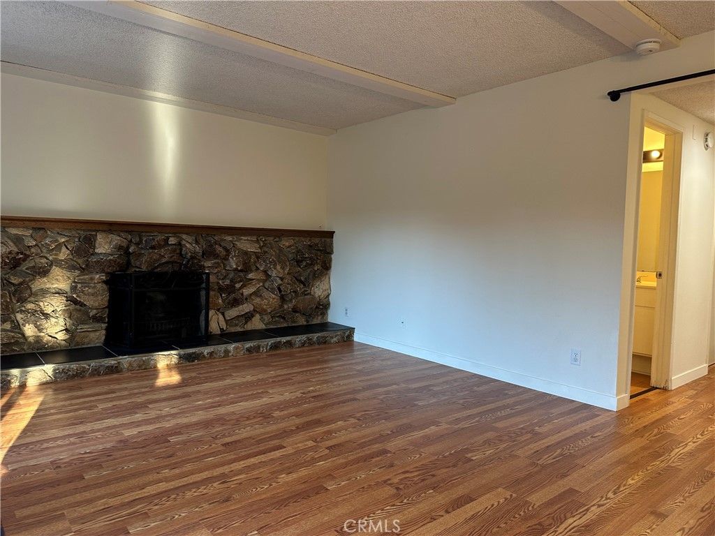 Empty room, Fireplace, Interior, Wood Texture Flooring
