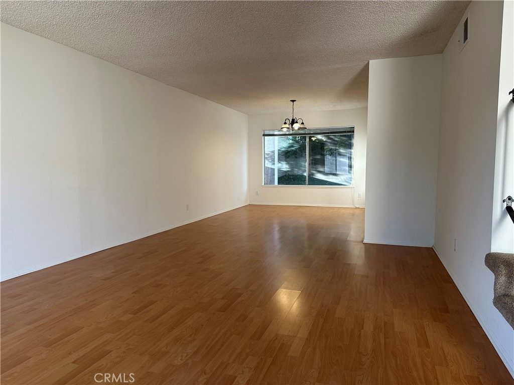 Empty room, Interior, Pendant Lights, Wood Texture Flooring