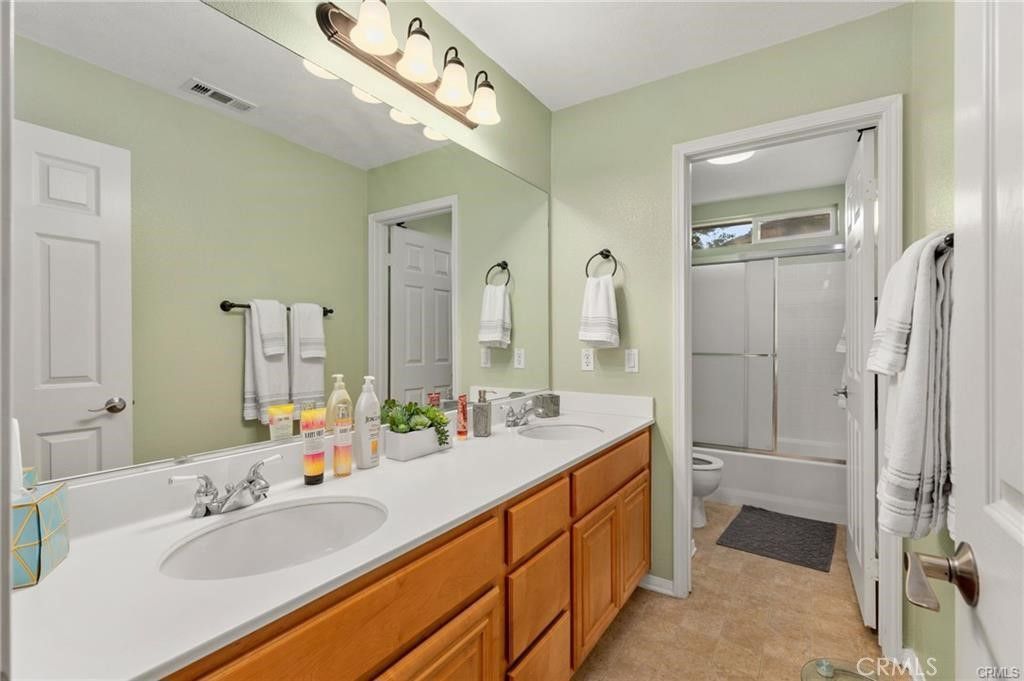 Bathroom, Dual Sink Vanities, Glass Shower, Interior