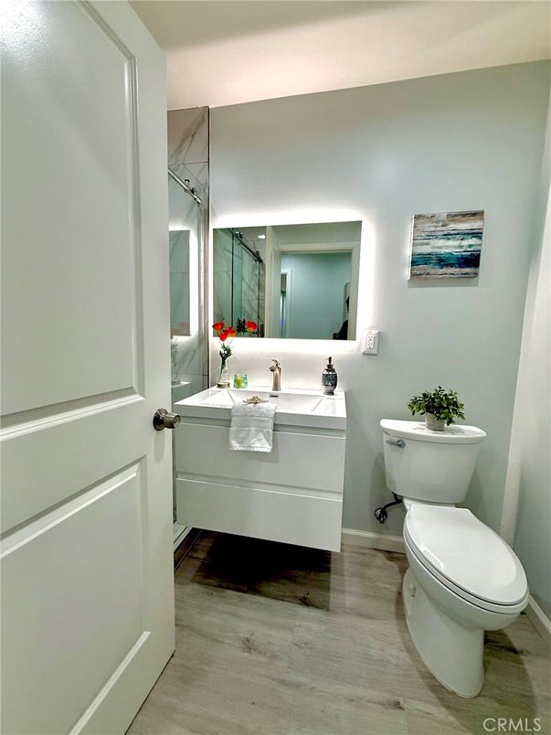 Bathroom, Interior, Wood Texture Flooring