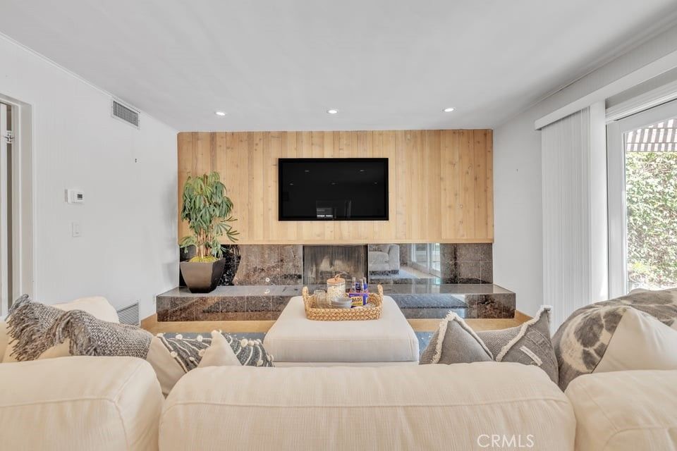 Interior, Living room, Recessed Lighting