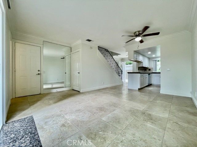 Empty room, Interior, Kitchen, Recessed Lighting