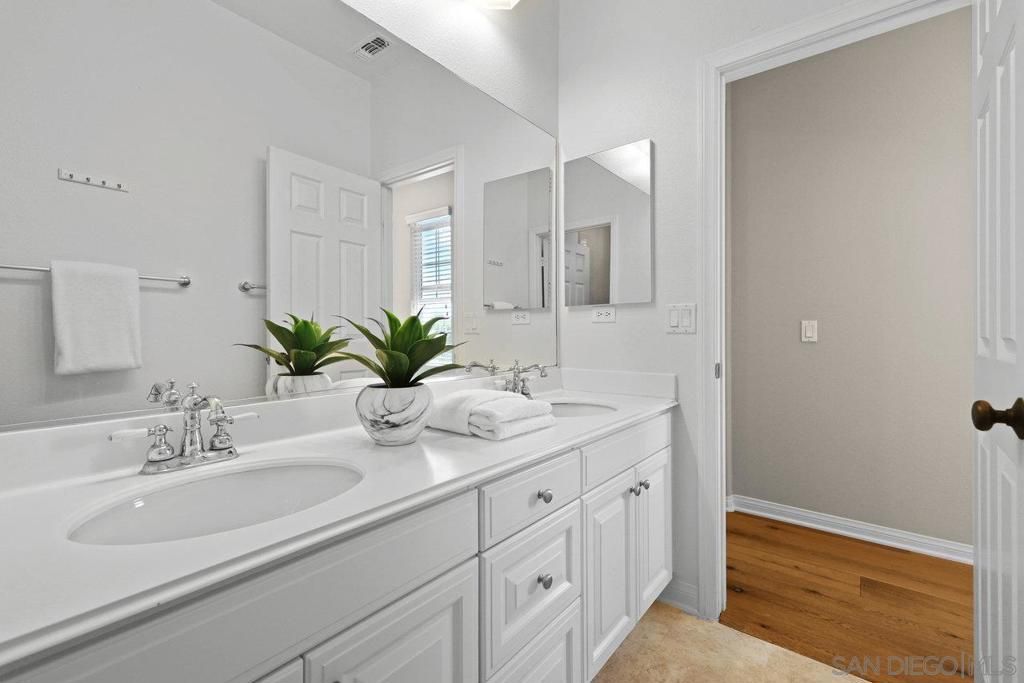 Bathroom, Dual Sink Vanities, Interior, Wood Texture Flooring