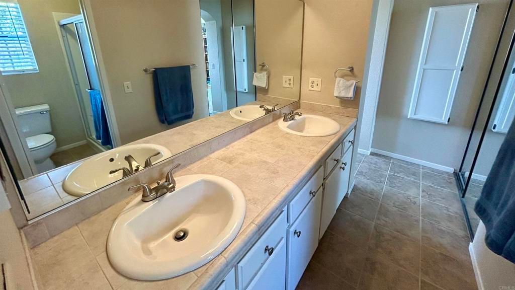 Bathroom, Dual Sink Vanities, Interior, Tile Countertops