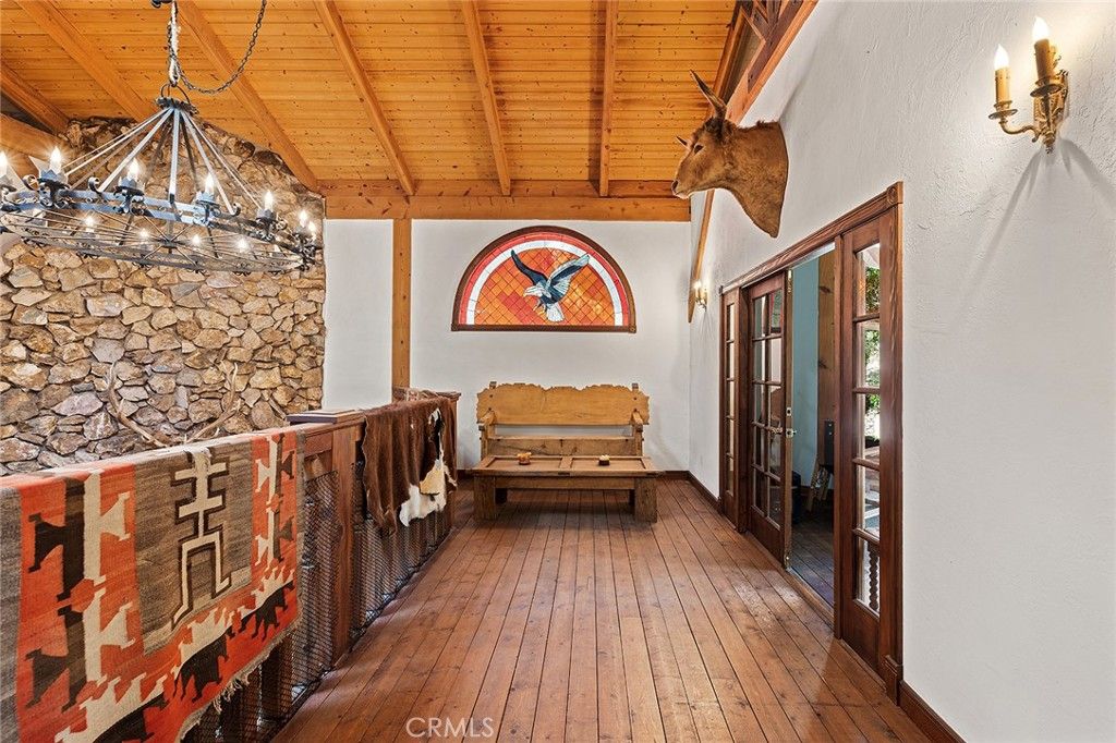Chandelier, Interior, Stone Walls, Wooden Beams, Wooden Ceilings, Wood Texture Flooring