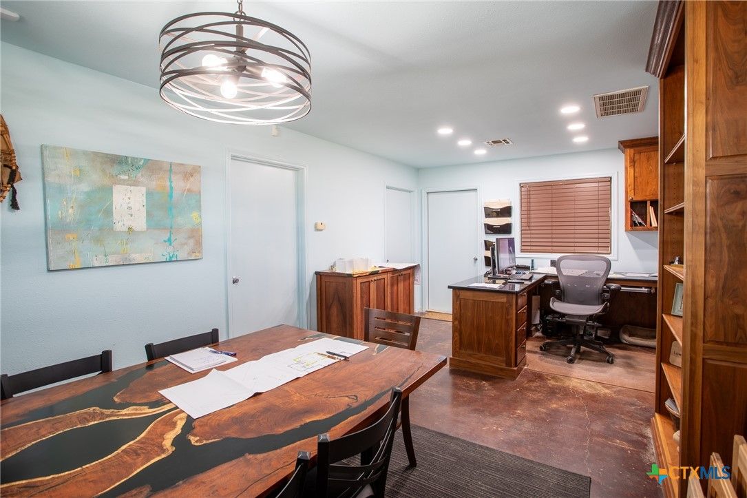 Home Office, Interior, Recessed Lighting