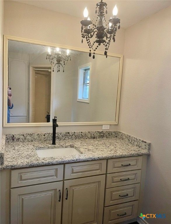 Bathroom, Chandelier, Interior