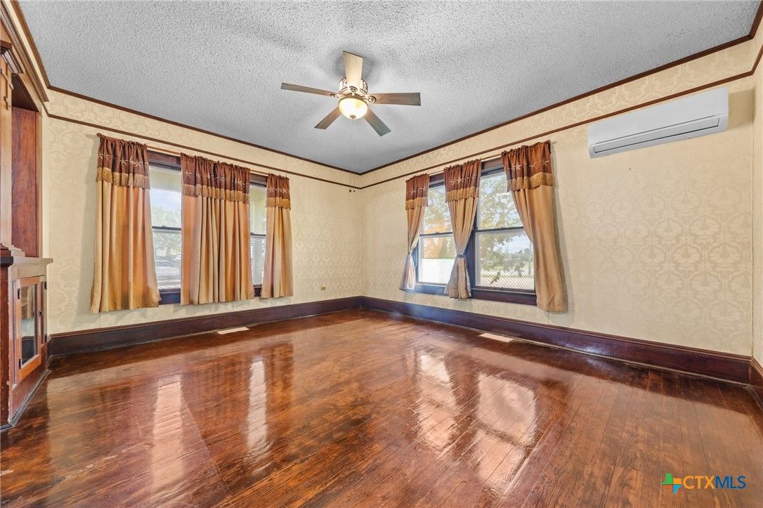 Empty room, Fireplace, Interior, Wood Texture Flooring