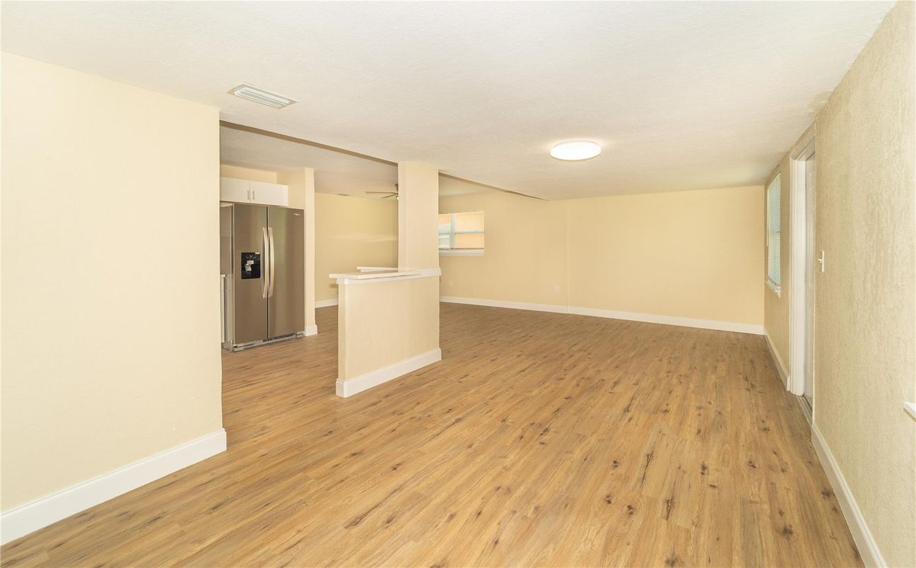 Empty room, Interior, Kitchen, Wood Texture Flooring