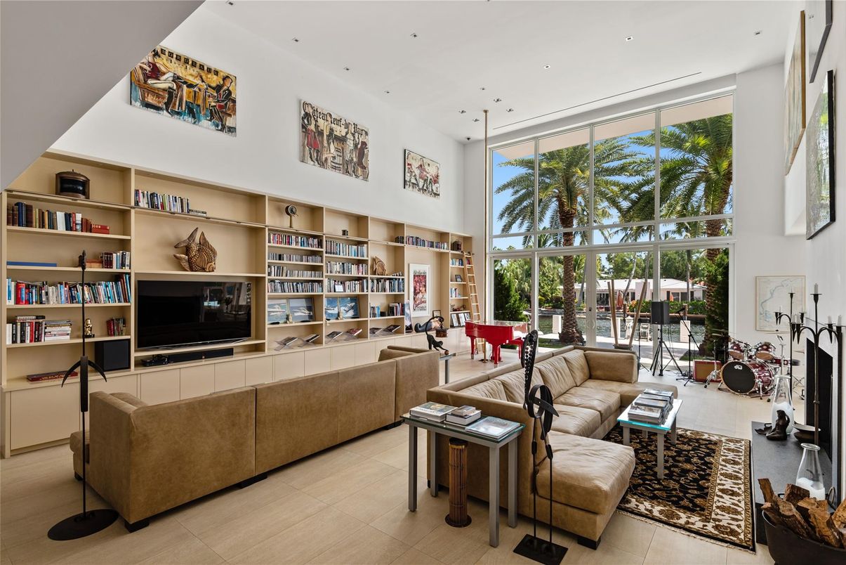 Interior, Living room, Recessed Lighting