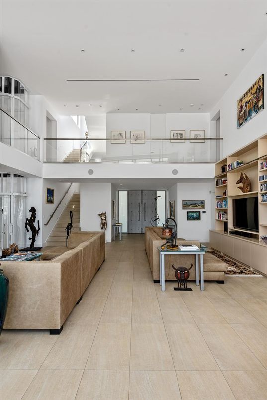 Interior, Living room, Recessed Lighting