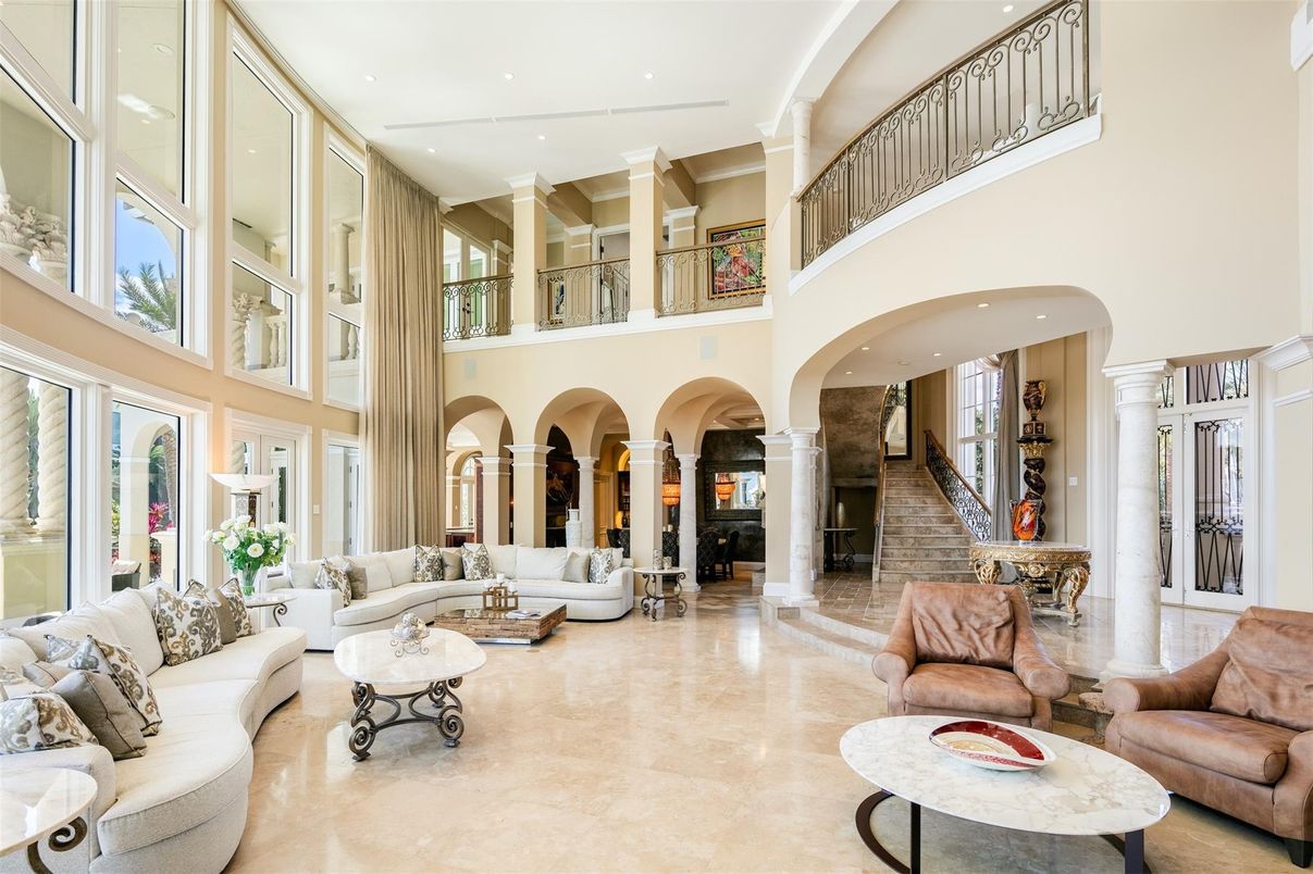 Interior, Living room, Recessed Lighting