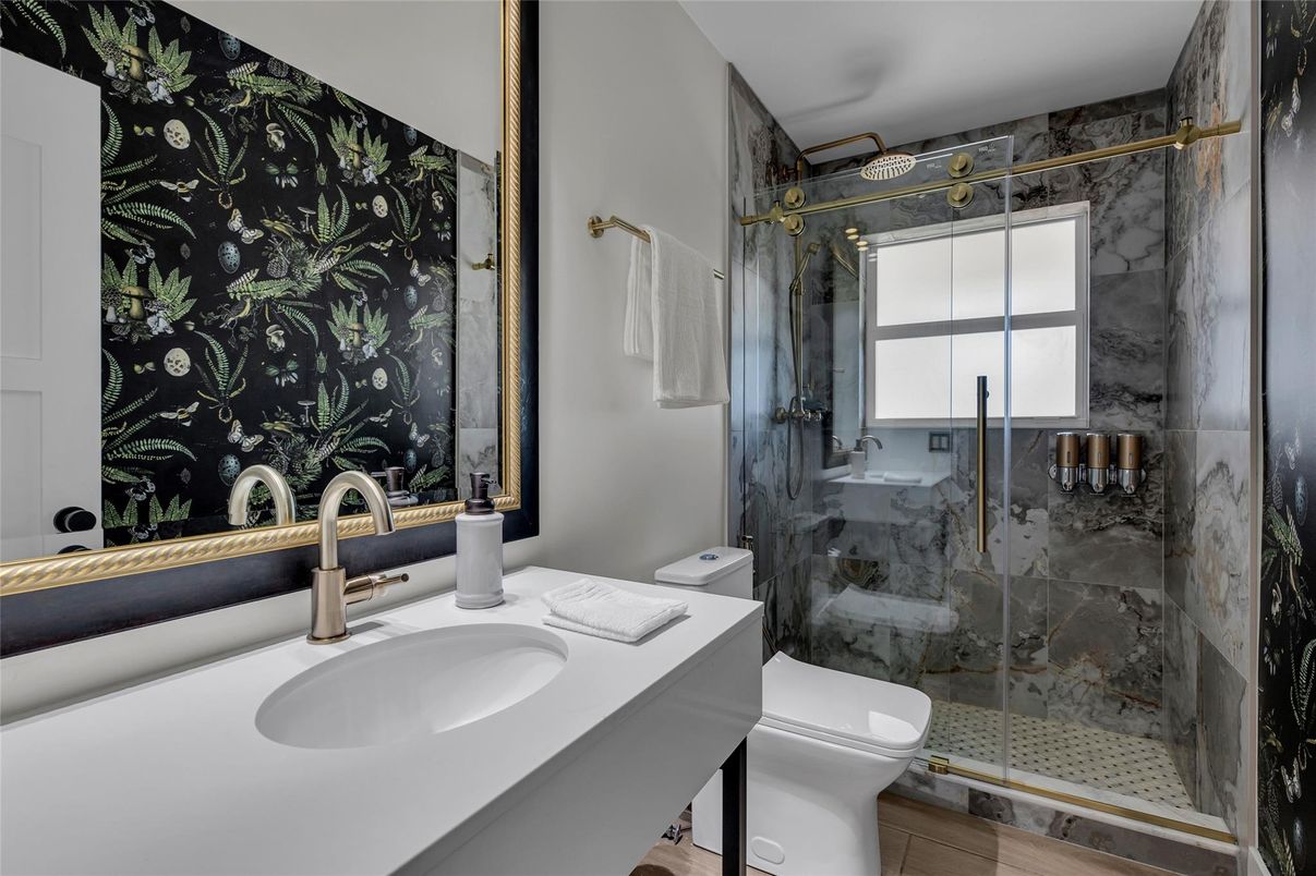 Bathroom, Glass Shower, Interior