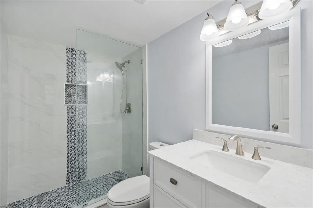 Bathroom, Glass Shower, Interior