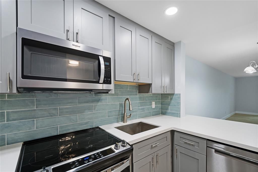 Interior, Kitchen, Recessed Lighting, Stainless Steel Appliances