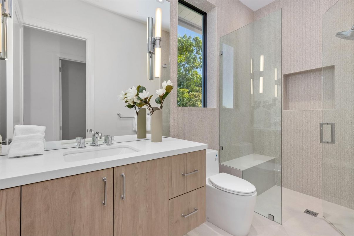 Bathroom, Glass Shower, Interior