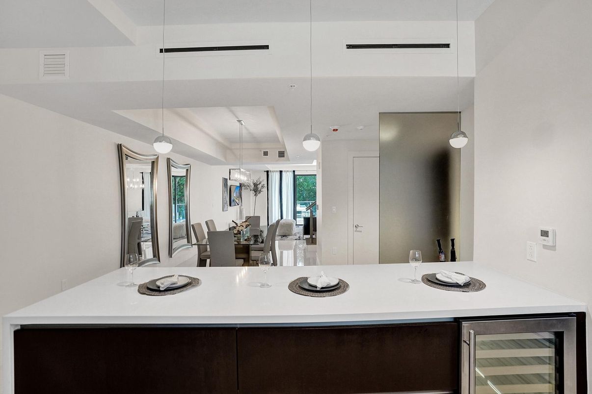 Dining room, Interior, Pendant Lights