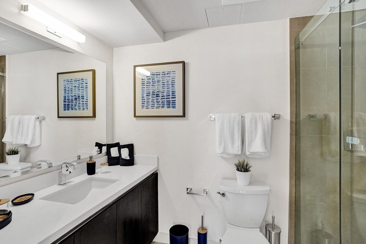 Bathroom, Glass Shower, Interior