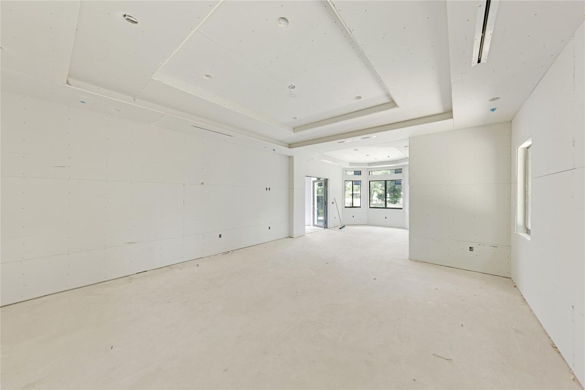 Empty room, Interior, Recessed Lighting