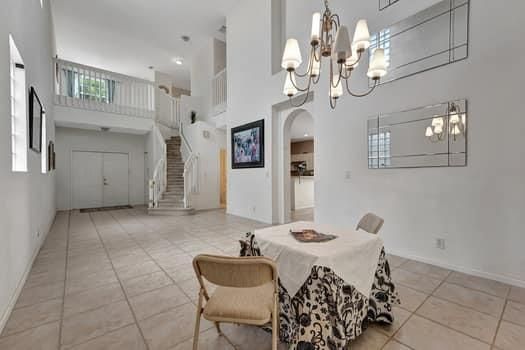 Chandelier, Dining room, Interior, Recessed Lighting