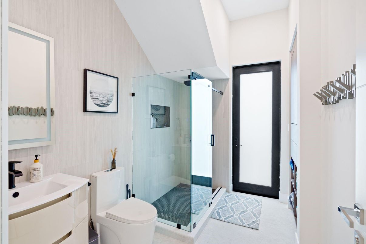 Bathroom, Glass Shower, Interior