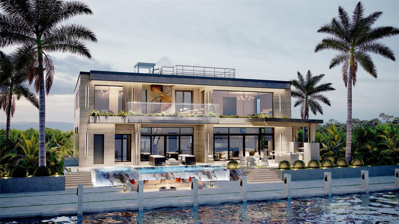 Exterior, Facade, Pool, Modern