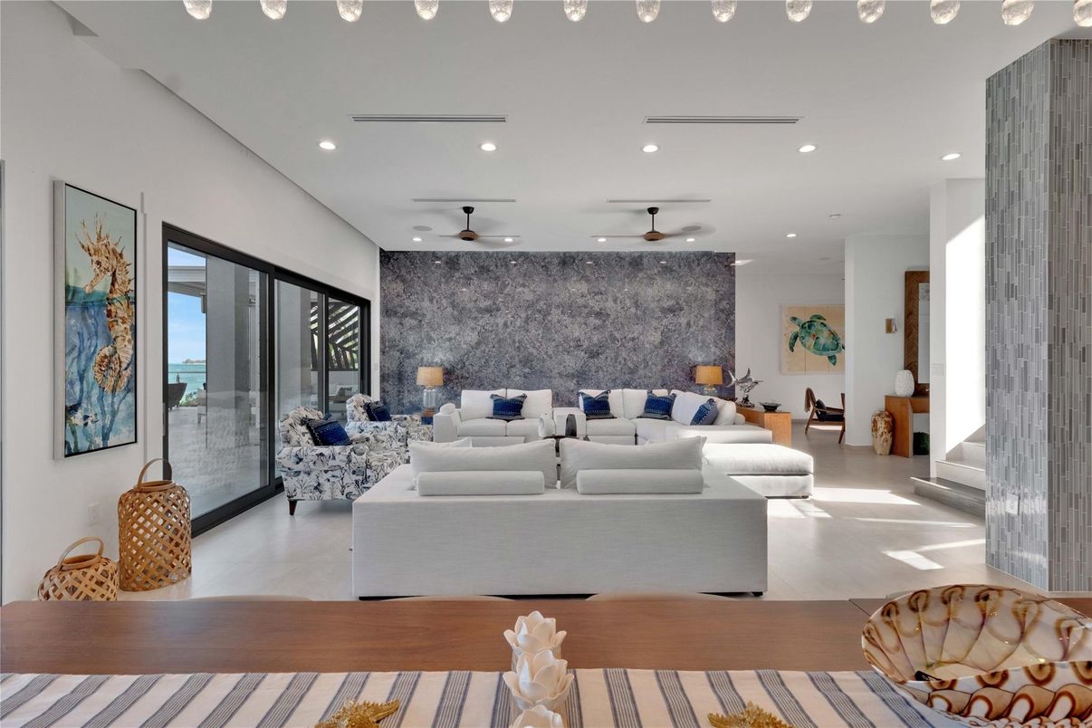 Interior, Living room, Recessed Lighting