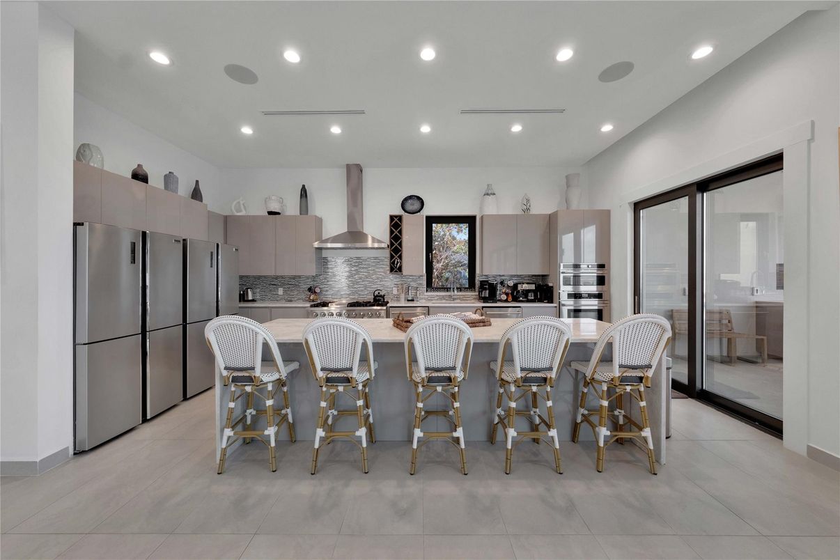 Interior, Kitchen, Recessed Lighting, Stainless Steel Appliances