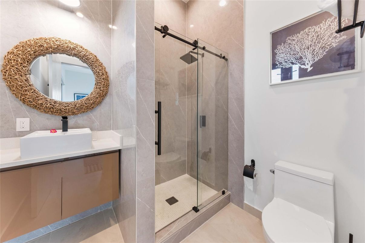Bathroom, Glass Shower, Interior