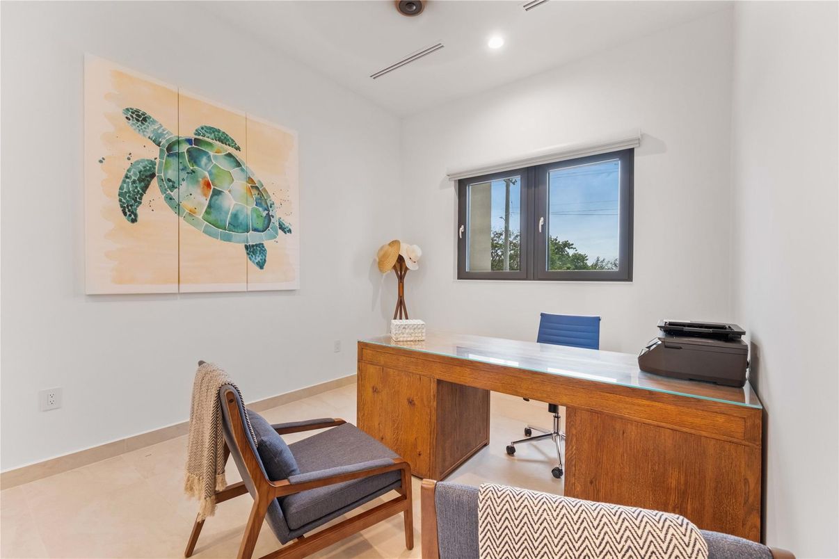 Home Office, Interior, Recessed Lighting
