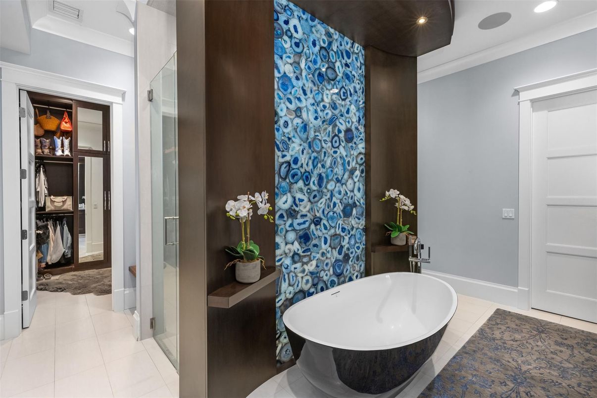 Bathroom, Free Standing Baths, Interior, Recessed Lighting