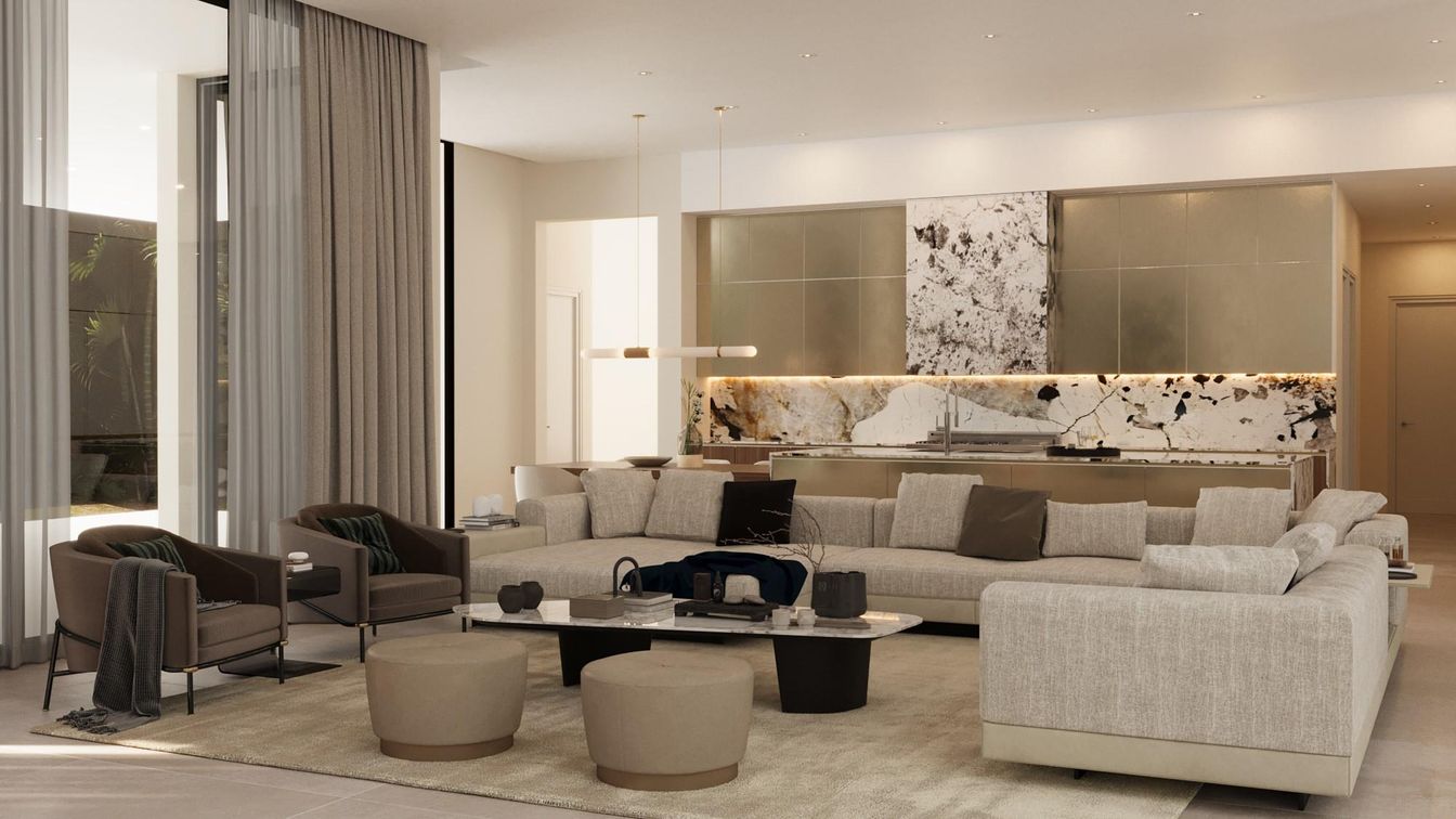 Interior, Living room, Pendant Lights, Recessed Lighting