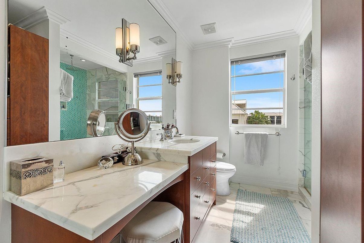 Bathroom, Dual Sink Vanities, Glass Shower, Interior