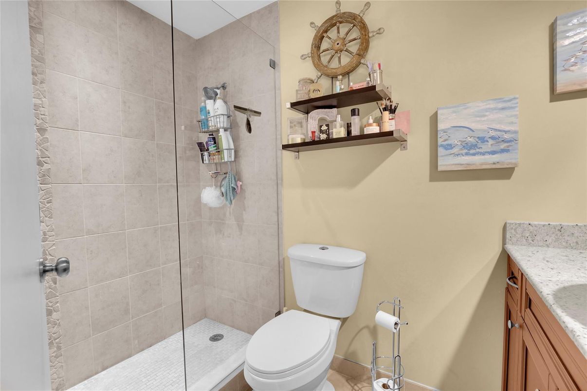 Bathroom, Glass Shower, Interior