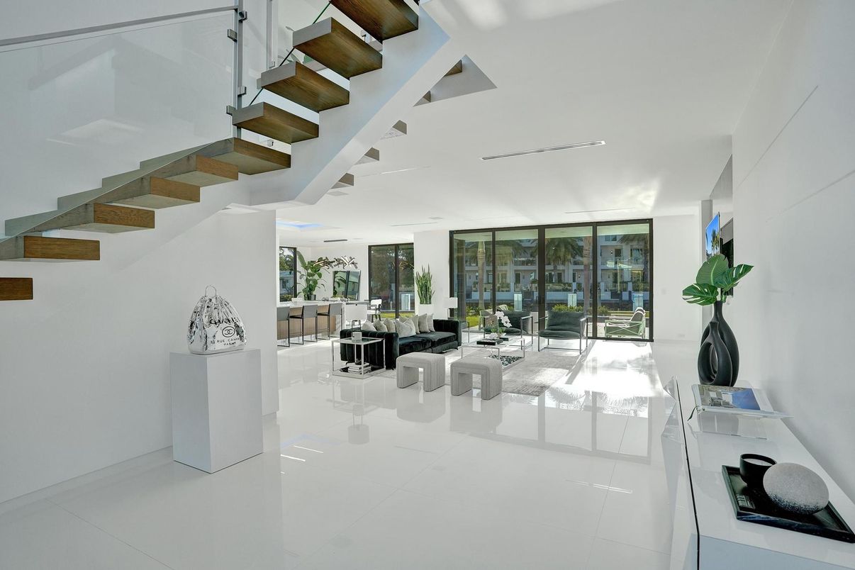 Interior, Living room, Recessed Lighting