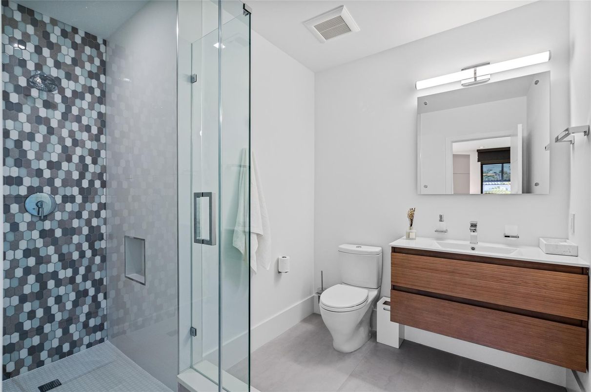 Bathroom, Glass Shower, Interior
