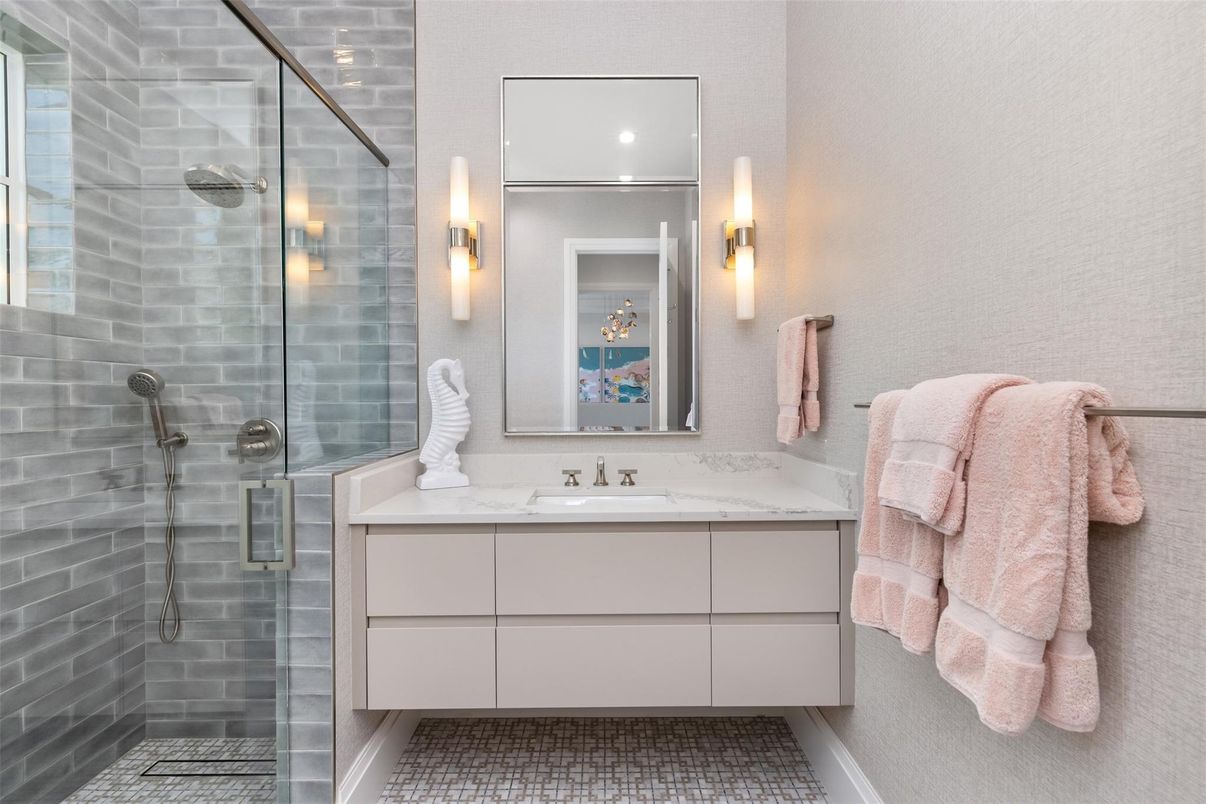 Bathroom, Glass Shower, Interior