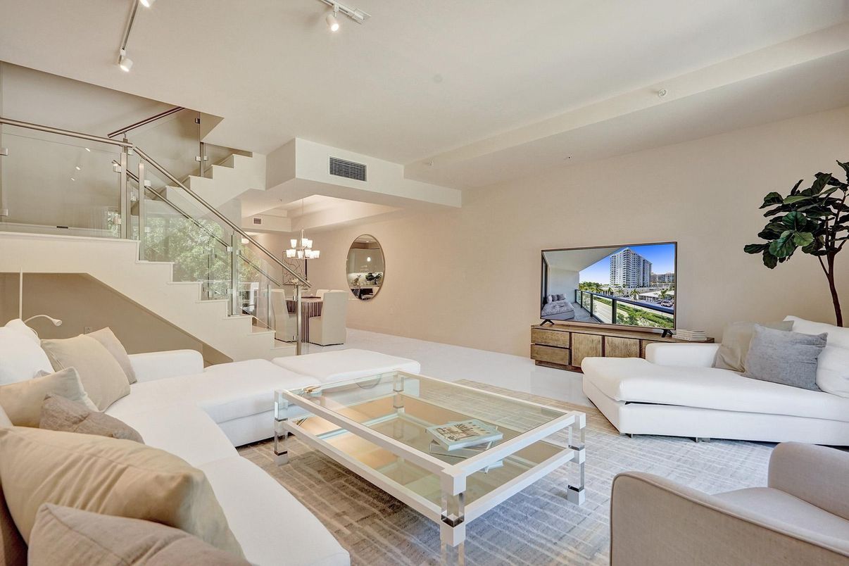 Interior, Living room, Recessed Lighting