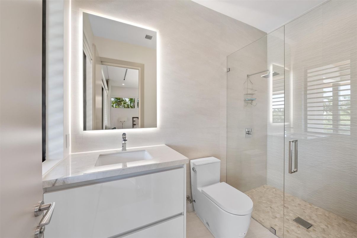 Bathroom, Glass Shower, Interior